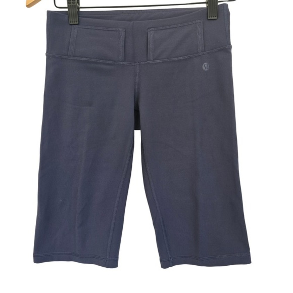 Lululemon Navy Blue‎ Athletic Bike Shorts Capri Leggings Women size  XS to Small